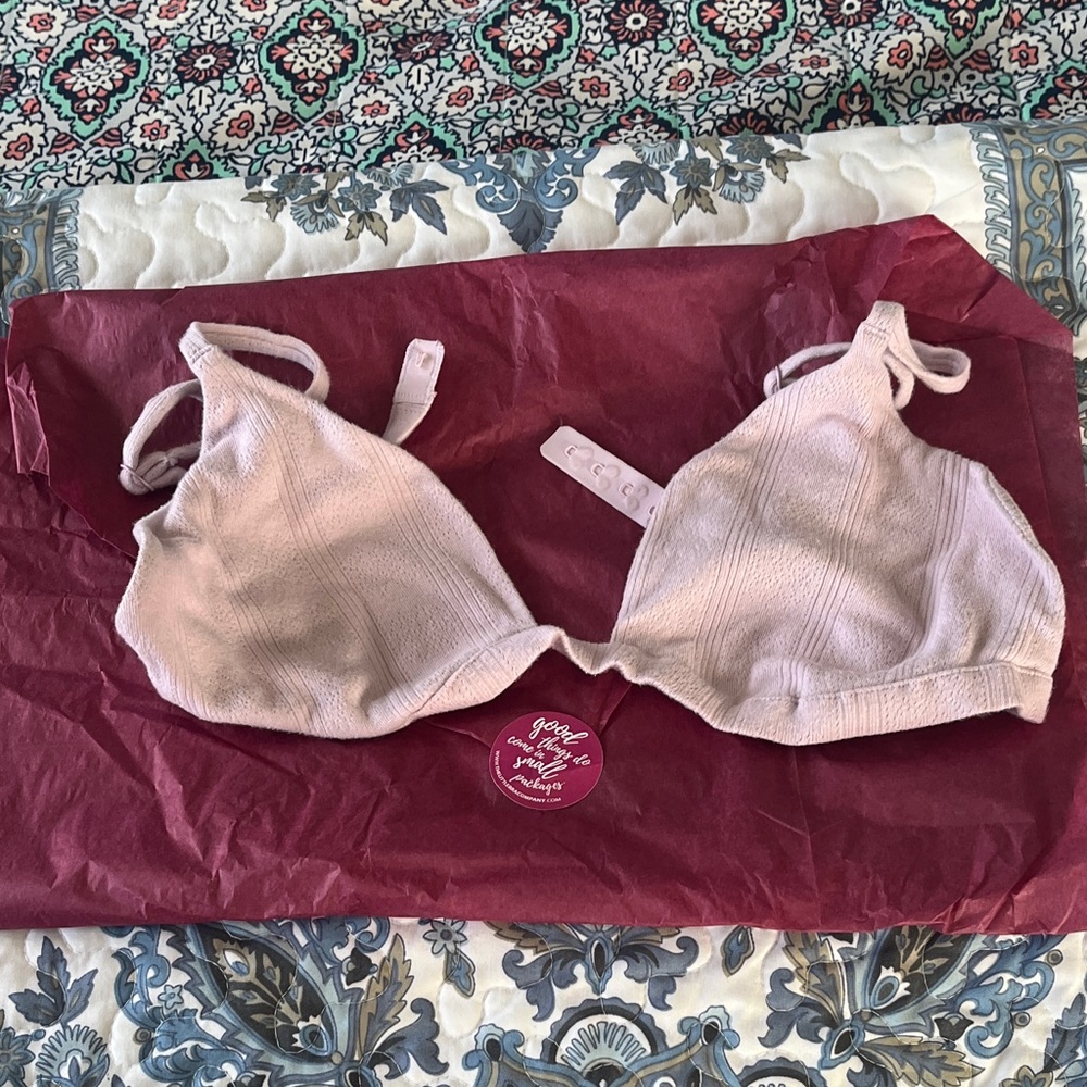 Elegant Soft pink Triangle Bralette